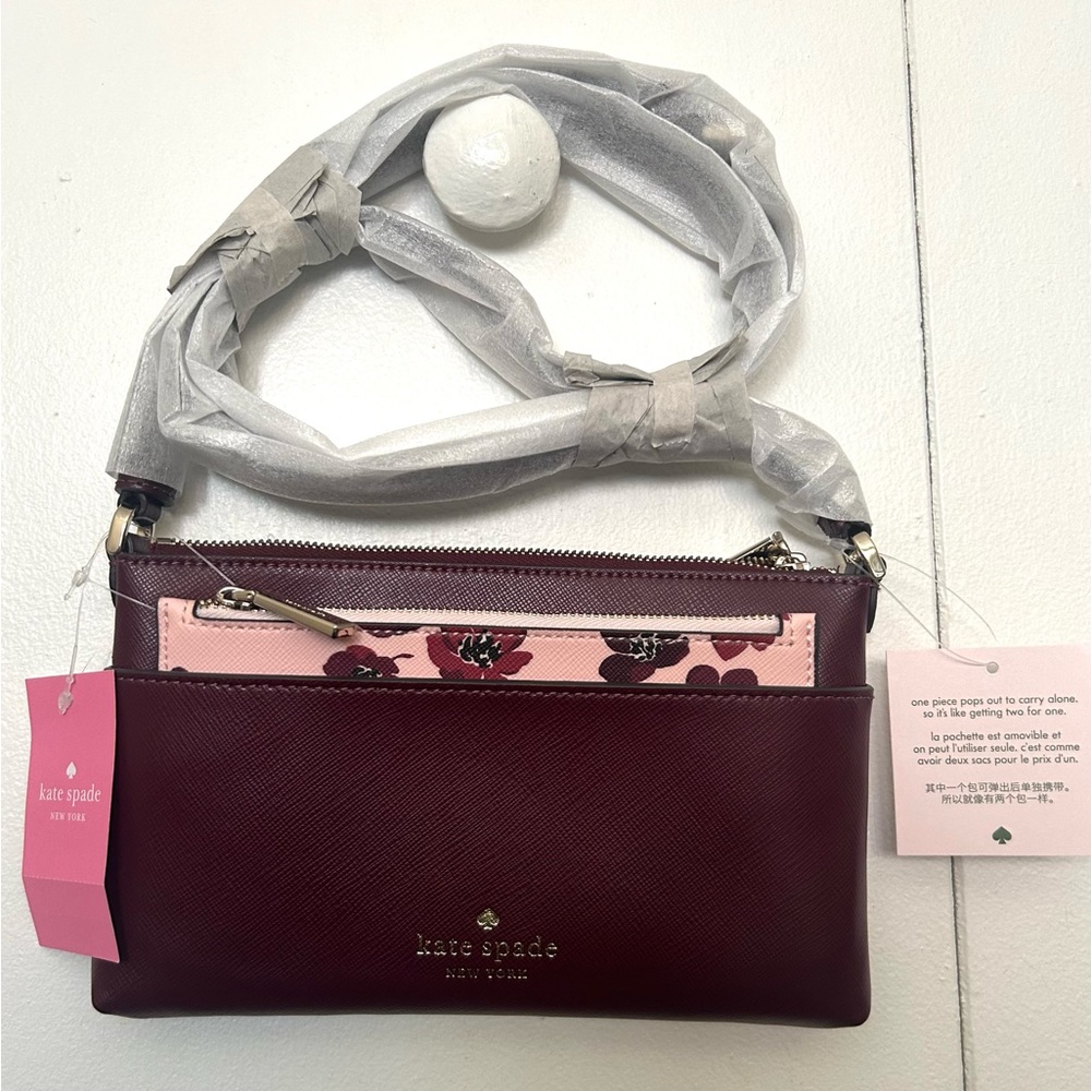 Kate Spade Sadie Saffiano Leather Bag & Matching Wallet